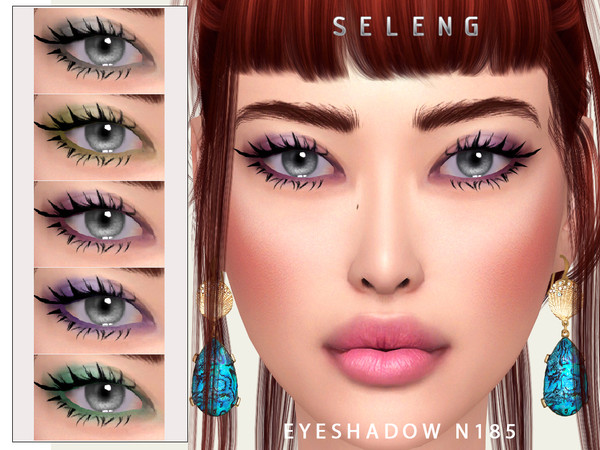 Sims 4 — Eyeshadow N185 by Seleng — The eyeshadow has 19 colours and HQ compatible. Allowed for teen, young adult, adult