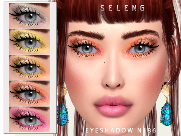 Sims 4 — Eyeshadow N186 by Seleng — The eyeshadow has 19 colours and HQ compatible. Allowed for teen, young adult, adult