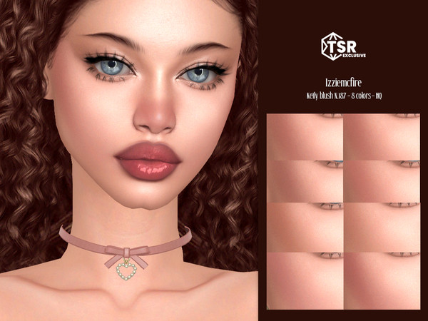 Sims 4 — IMF Keily Blush N.187 by IzzieMcFire — Keily Blush N.187 contains 8 colors in hq texture.
