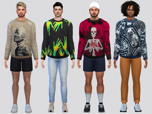Sims 4 — Craft Sweater by McLayneSims — TSR EXCLUSIVE