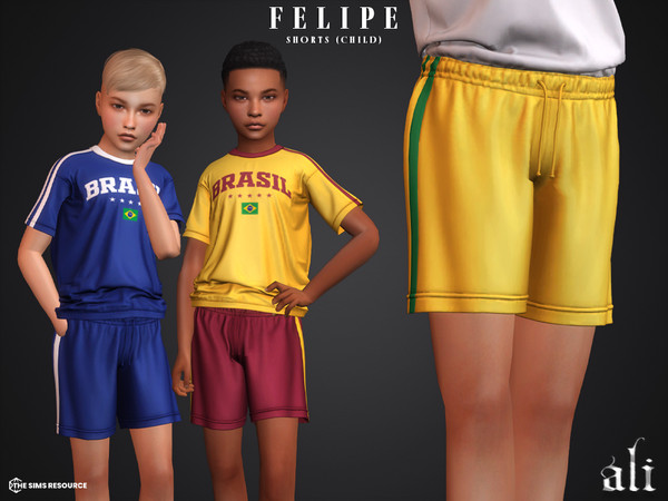 Sims 4 — FELIPE shorts (child) by ali1 — Shorts