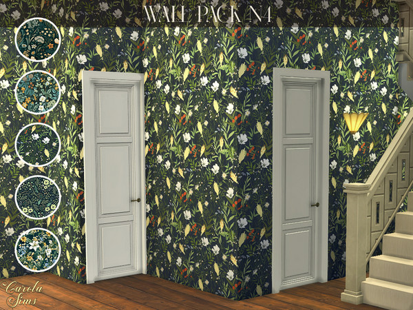 Sims 4 — Wall Pack N4 by xCarolaSimsx — 5 Variations
