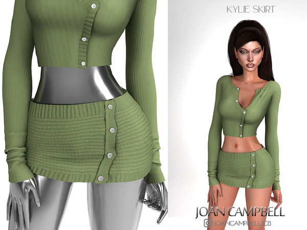 Sims 4 — KYLIE SKIRT by Joan_Campbell_Beauty_ — 5 swatches Custom thumbnail Original mesh