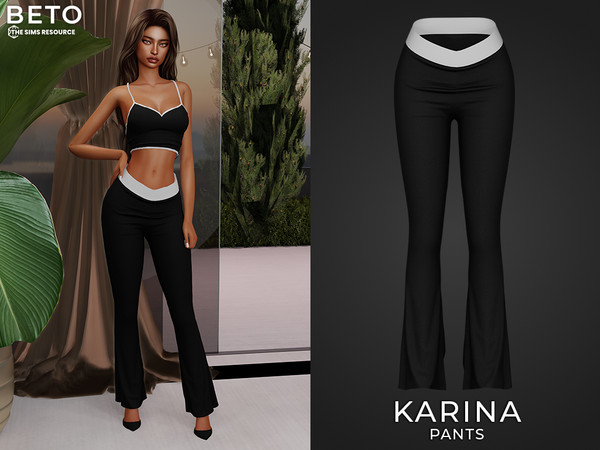 Sims 4 — Karina (Pants) by Beto_ae0 — Minimalist and modern outfit, enjoy it