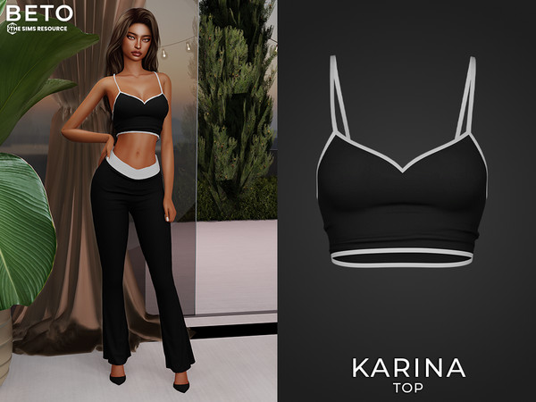 Sims 4 — Karina (Top) by Beto_ae0 — Minimalist and modern outfit, enjoy it