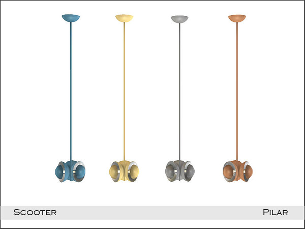 Sims 4 — Pilar Scooter CeilingLight Medium by Pilar — A cozy retro style corner