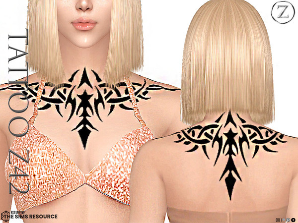Sims 4 — TATTOO Z42 by ZENX — Base Game