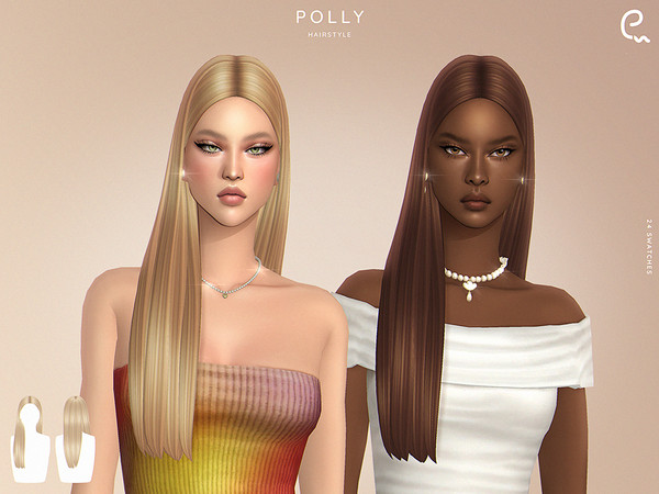 Sims 4 — Polly Hairstyle by Enriques4 — New Mesh