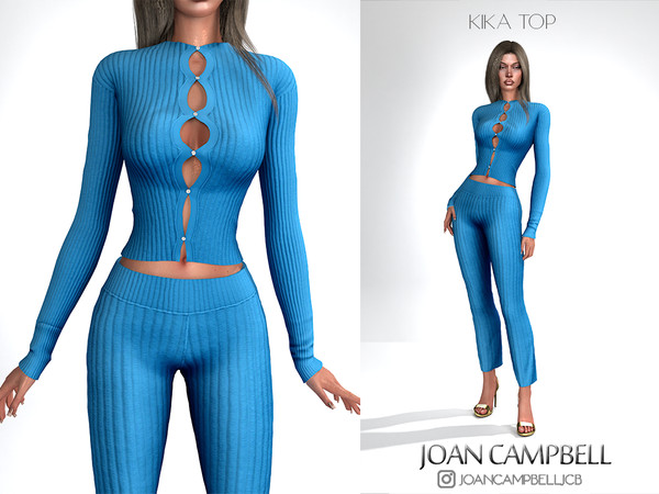 Sims 4 — KIKA TOP by Joan_Campbell_Beauty_ — 6 swatches Custom thumbnail Original mesh