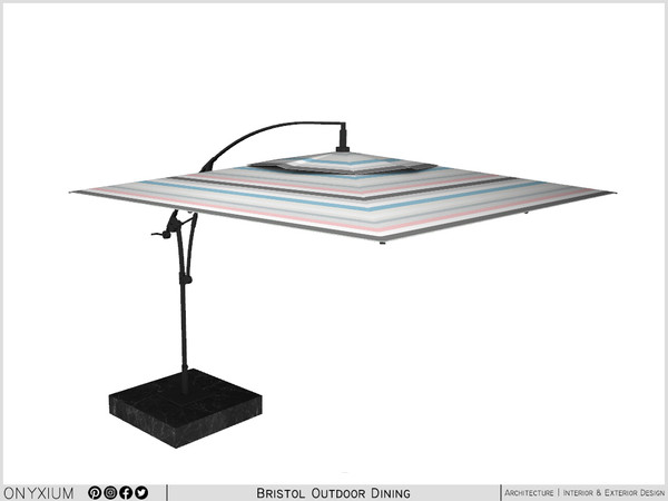 Sims 3 — Bristol Patio Umbrella by Onyxium — Onyxium@TSR Design Workshop Outdoor And Garden Collection - Belong To The