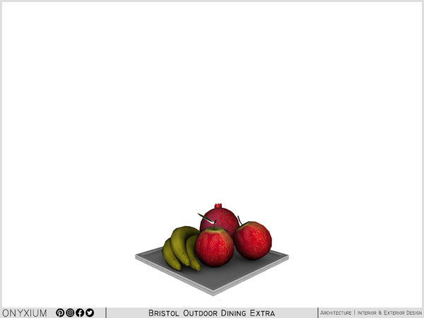 Sims 3 — Bristol Fruit Plate by Onyxium — Onyxium@TSR Design Workshop Outdoor And Garden Collection - Belong To The 2025