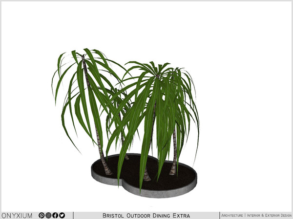 Sims 3 — Bristol Big Plant by Onyxium — Onyxium@TSR Design Workshop Outdoor And Garden Collection - Belong To The 2025
