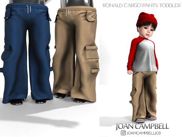 Sims 4 — RONALD CARGO PANTS TODDLER VERSION by Joan_Campbell_Beauty_ — 7 swatches Custom thumbnail Original mesh
