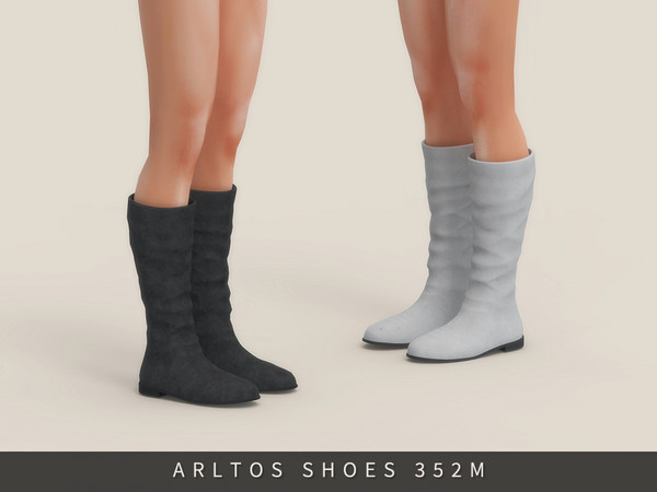 Sims 4 — Retro suede boots Male by Arltos — 11 colors.