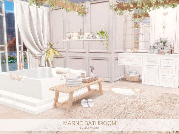 Sims 4 — Marne Bathroom by BlusterSims — Size: 6x6