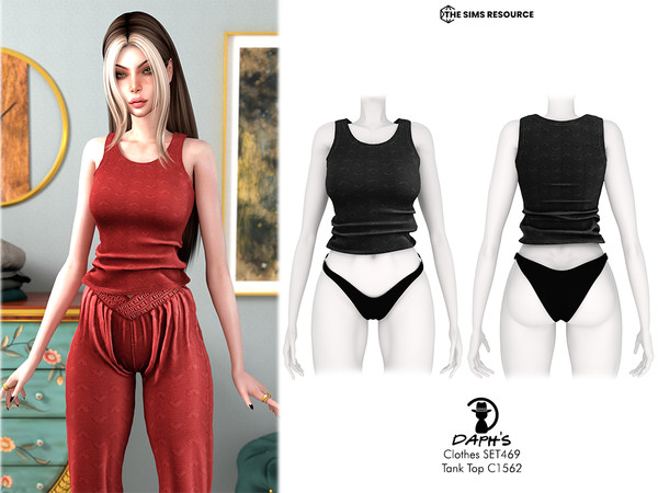 Sims 4 — Clothes SET469 - Tank Top C1562 by Daph's — 7 Swatches