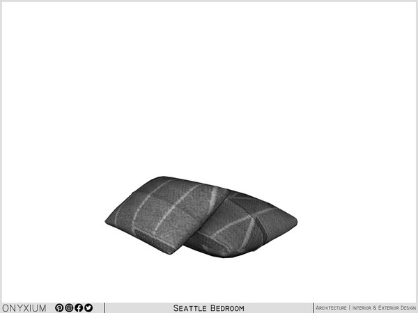 Sims 4 — Seattle Bed Pillows by Onyxium — Onyxium@TSR Design Workshop Bedroom Collection - Belong To The 2025 Year