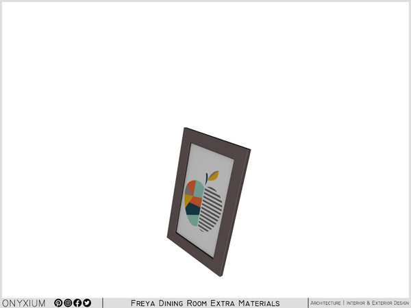 Sims 3 — Freya Painting Frame by Onyxium — Onyxium@TSR Design Workshop Dining Room Collection - Belong To The 2025 Year