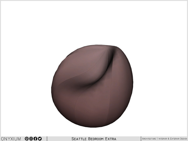 Sims 4 — Seattle Bean Bag Chair by Onyxium — Onyxium@TSR Design Workshop Bedroom Collection - Belong To The 2025 Year