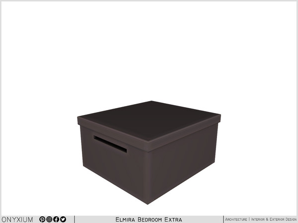 Sims 4 — Elmira Storage Box by Onyxium — Onyxium@TSR Design Workshop Bedroom Collection - Belong To The 2025 Year