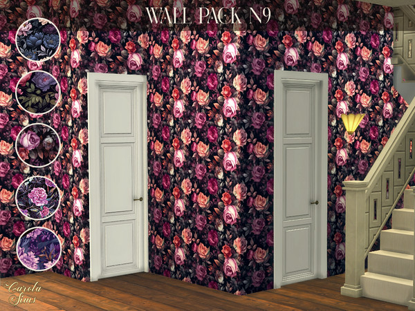 Sims 4 — Wall Pack N9 by xCarolaSimsx — Nature wallpapers for decorating and builds