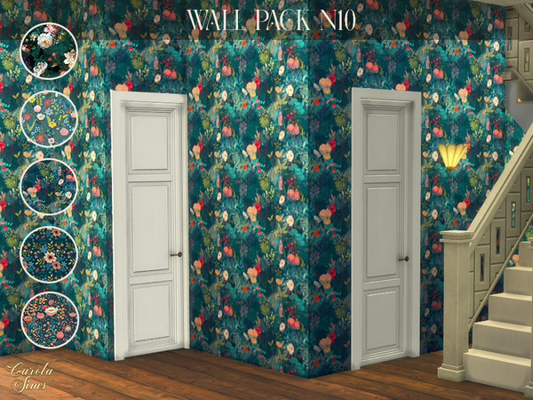 Sims 4 — Wall Pack N10 by xCarolaSimsx — Nature wallpapers for decorating and builds