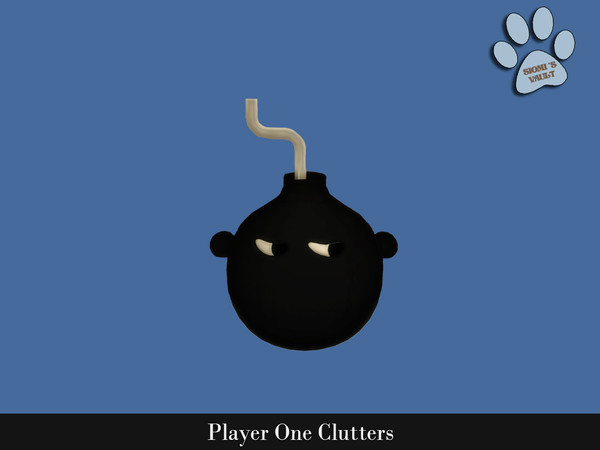 Sims 4 — Player One Clutters - Moody Bomb by siomisvault — This is the second part of Player One set you'll find a lot of
