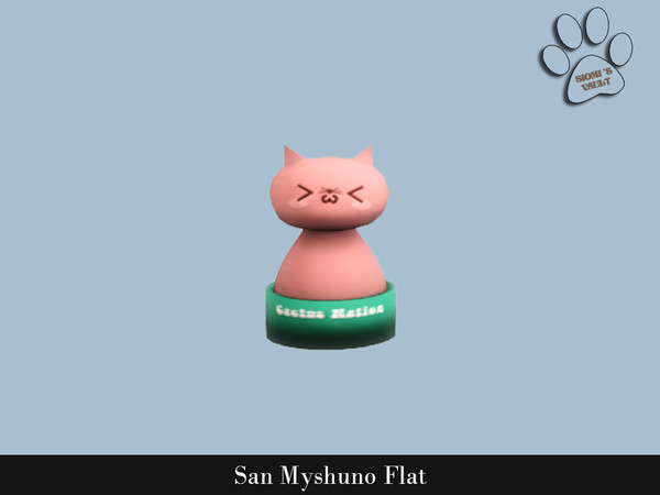 Sims 4 — San Myshuno Flat - Small Cat by siomisvault — I love this set haha soooo objective but I love it I hope you love