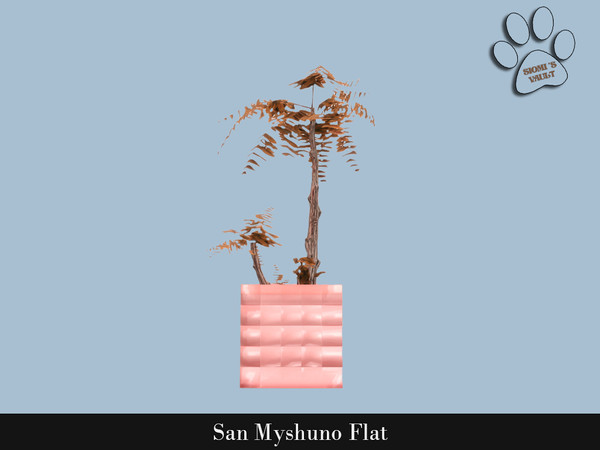 Sims 4 — San Myshuno Flat- Plant Pot by siomisvault — I love this set haha soooo objective but I love it I hope you love
