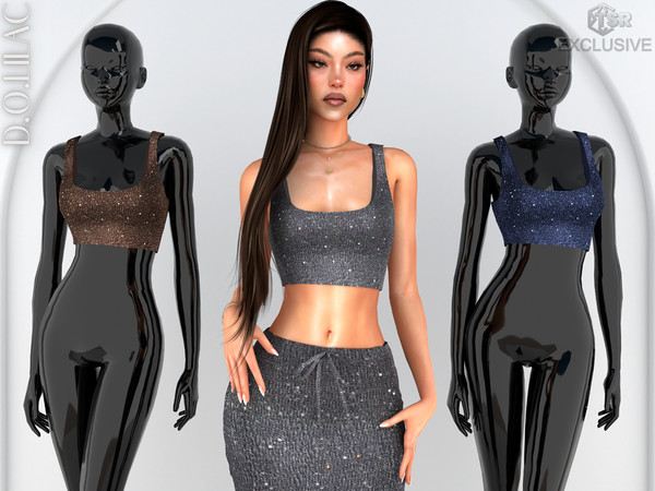 Sims 4 — Darla Sequined Top DO0807 by DOLilac — Custom thumbnail