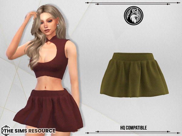 Sims 4 — Tanya Set Skirt by ForLima — 6 Colors