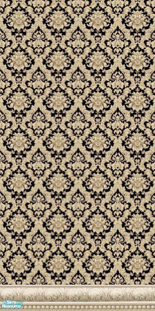 Sims 2 — damask set 1 - Individual Item by skinflin — damask fabric wallpaper cream-black