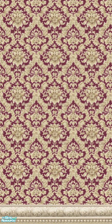 Sims 2 — damask set 1 - Individual Item by skinflin — damask fabric wallpaper cream-burgundy