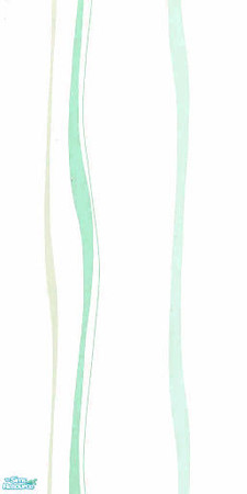 Sims 2 — Waves in Aqua & Green by risikat — Abstract wave wallpaper in aqua & green