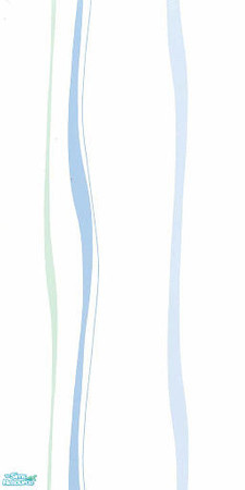 Sims 2 — Waves in Blue & Green by risikat — Abstract wave wallpaper in blue & green