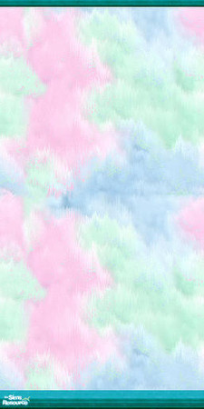 Sims 2 — Cabbage Patch Kids - Individual Item by Lorah — Pink, blue, mint wallpaper with Cabbage Patches for your Sims
