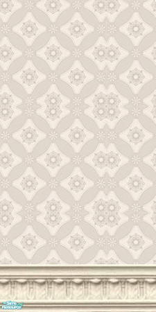 Sims 2 — beige pattern wallpaper by skinflin — as name states with cream moulding..tsraa