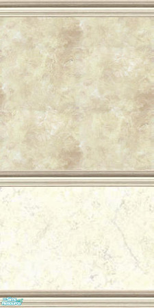 Sims 2 — parlor room by skinflin — gold spounge top cream marble bottom with cream mouldings...tsraa