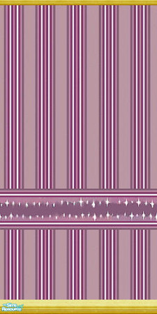 Sims 2 — Disney's Tinkerbell - Individual Item by Lorah — Sweet little Tinkerbell wallpaper...purple star border...