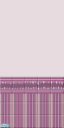 Sims 2 — Disney's Tinkerbell - Individual Item by Lorah — Sweet little Tinkerbell wallpaper...purple star border...