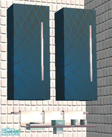 Sims 2 — Seahorse Bathroom -Cabinet by Cloisonne — 