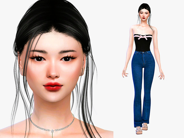 Sims 4 — Cintia Kim by Danielavlp — Download all CC's listed in the Required Tab to have the sim like in the pictures.