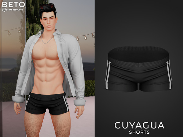 Sims 4 — Cuyagua (Shorts) by Beto_ae0 — Men's summer attire, enjoy it