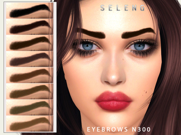 Sims 4 — Eyebrows N300 by Seleng — The eyebrows has 21 colours and HQ compatible. Allowed for teen, young adult, adult