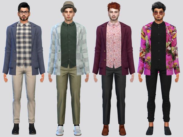 Sims 4 — Morgano Suit Jacket by McLayneSims — TSR EXCLUSIVE
