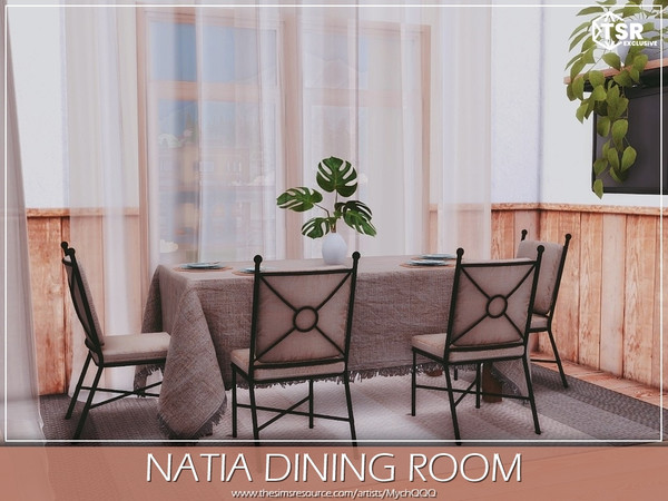 Sims 4 — Natia Dining Room by MychQQQ — Value: $ 7,207