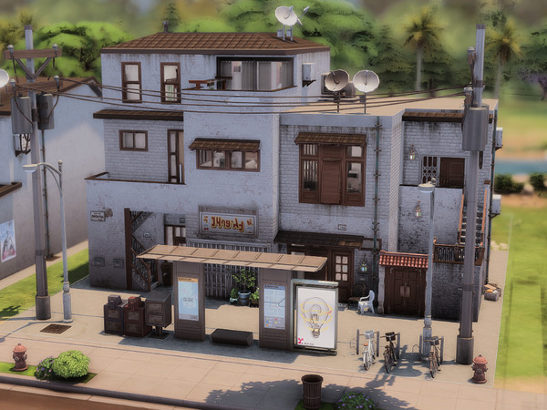 Sims 4 — Tokyo Suburban Apartments Block by Meerigold — Step into modern Japanese living with this beautiful