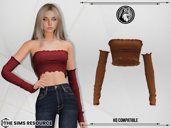 Sims 4 — Tina Top by ForLima — 6 Colors