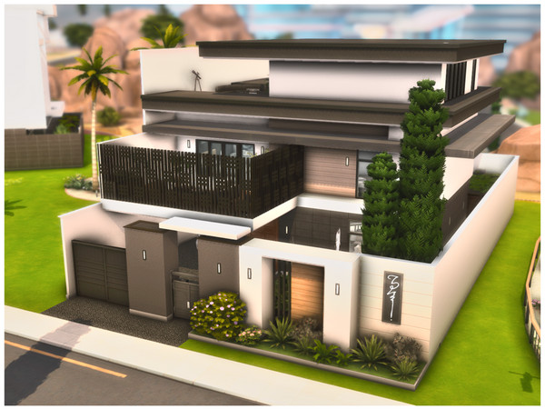 Sims 4 — MM. Modern House 87 by Merin_Martini — My Sims 4 lots some are inspired random pictures that I found on the