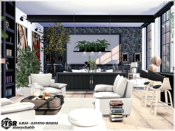 Sims 4 — LR26 - Living Room by marychabb — I present a room - Living Room. Room is fully equipped.